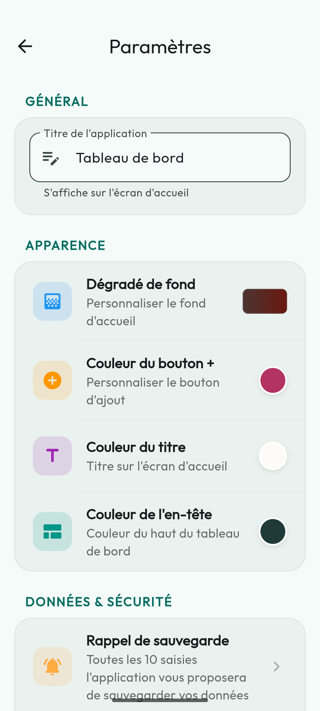 Entièrement configurable selon vos envies